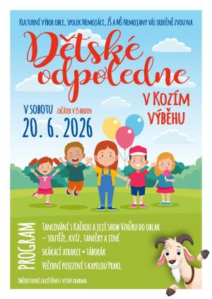 DĚTSKÉ ODPOLEDNE  20. 6. 2026 